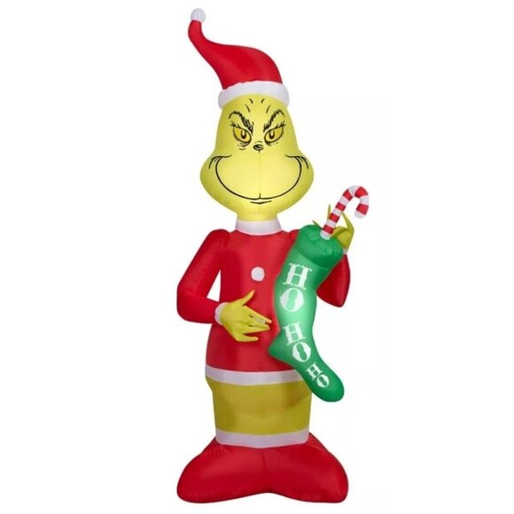 5.5 FT How The Grinch Stole Christmas LED Airblown Inflatable Gemmy Yard Decor - Picture 2 of 6